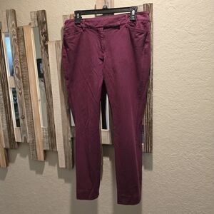 Purple Slim Fit Pants